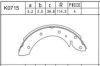 ASIMCO K0715 Brake Shoe Set